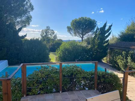 eyragues (13630) - maison en position dominante avec piscine sur beau terrain de 2350 m2
