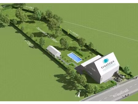 ruim perceel voor alleenstaande woning  achteraan open zicht