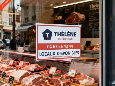 vente local commercial 66m2 montpellier (34070) - 100000 € - surface privée