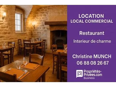 coeur de ville magny en vexin - location restaurant 75 couverts terrasse