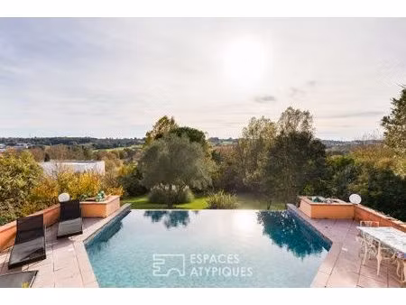 maison d'architecte avec dépendance et piscine à beaupuy
