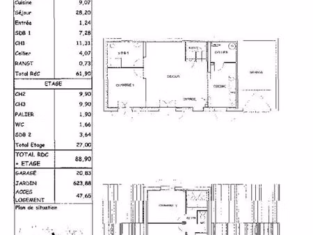pavillon 5 pièces 88 m²