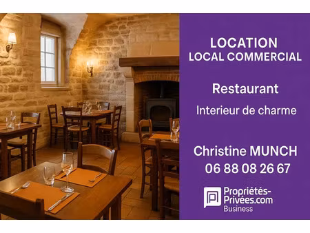 coeur de ville magny en vexin - location restaurant 75 couverts terrasse