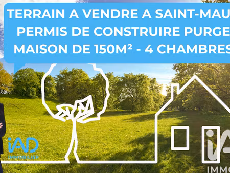 vente terrain 253 m² à saint-maur-des-fosses (94100)  395 000 €