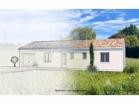 terrain avec maison neuve à vendre