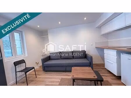 t1 14m2 neuf + parking - rénové  exceptionnel.