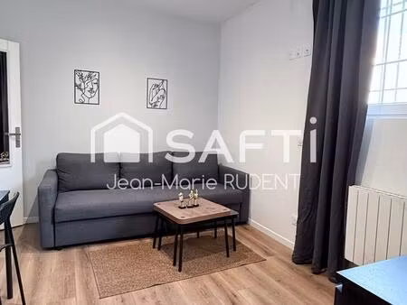 t1 16m2 neuf + parking - rénové  exceptionnel.