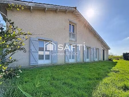 belle maison landaise familiale avec 4 à 5 chambres  2 salles de bains  terrasse et grand 