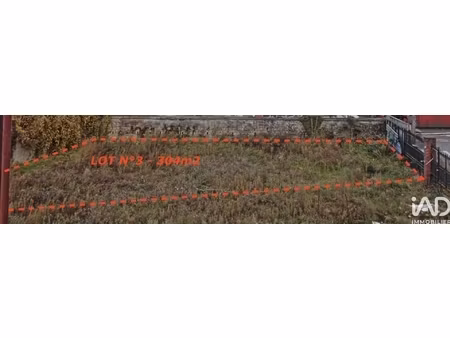 vente terrain à bâtir 304 m²
