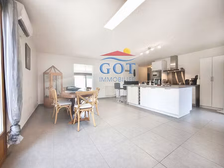 claira - maison plain-pied 4 faces rare  grande pièce de vie  véranda et piscine