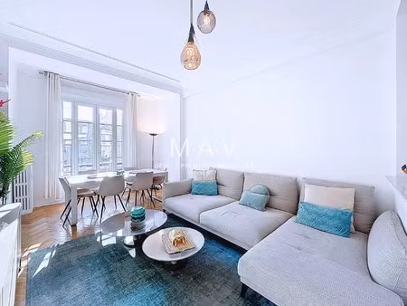 nice/carre d'or appartement 4 pieces 100 m2 étage élevé balcons