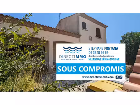 villeneuve les maguelone maison individuelle 130 m2 sur 462