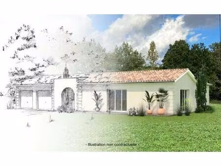 terrain avec maison neuve à vendre