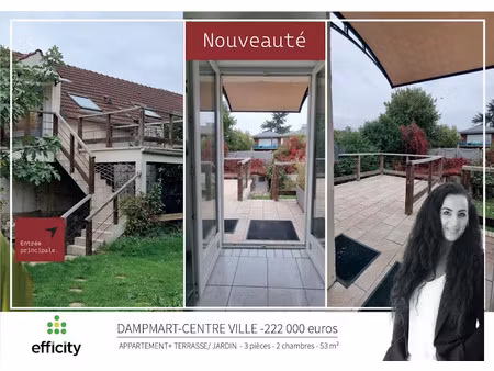 vente appartement 3 pièces 53 m² à thorigny-sur-marne (77400)  222 000 €