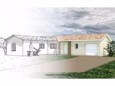 terrain avec maison neuve à vendre