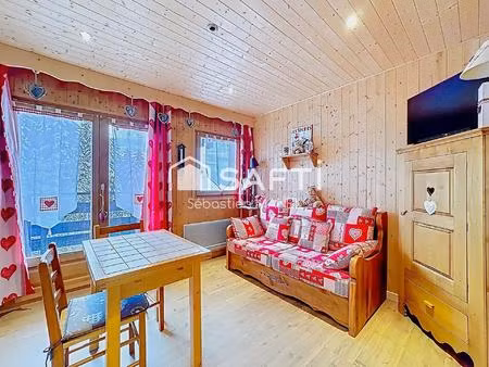 studio cabine 22 m au pied des pistes