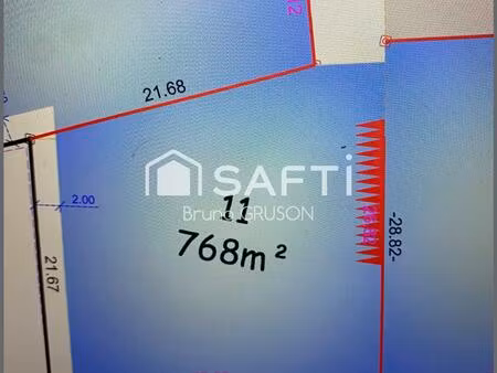 différentes parcelles à construire