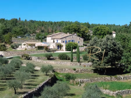 mas en pierre rénové avec dépendances et piscine