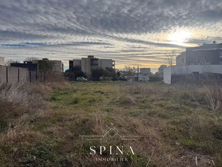 sérignan - terrain à bâtir 456m2 proche mer