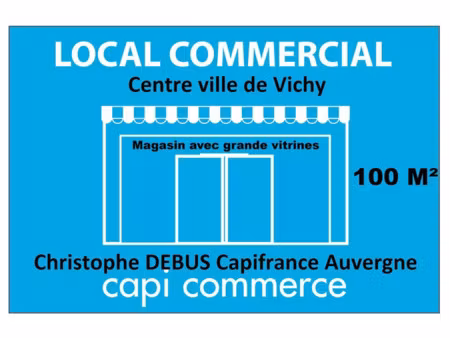 à louer : boutique de prestige au cœur du centre-villle et historique de vichy (03200)