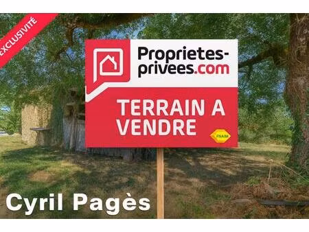 à vendre - terrain avec grange dans le hameau de roquecave  lacaze