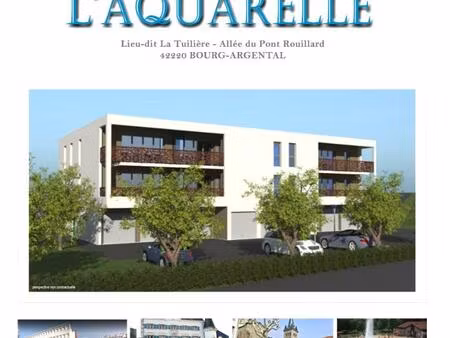 bourg argental 42220 programme neuf de 9 logements du t2 au t4  10 garages et 15 places de