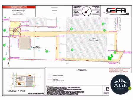 achat terrain 1 253m² st hilarion 78125