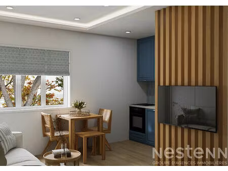 saint-pierre quiberon - vente appartement vue mer avec une chambre rénové à 30 mètres de l