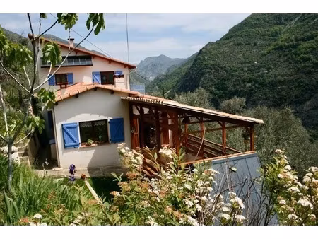 dpt alpes maritimes (06)  à vendre breil sur roya maison 7 pièces sur 2200 m² de terrain b