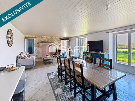 vente maison 4 pièces 120 m² à locmalo (56160)  199 000 €