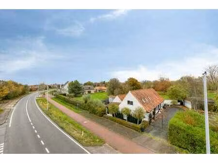 dudzele: landelijke woning in polderlandschap