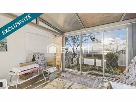 face à la mer  maison de 78 m²  2 chambres  véranda et terrasse