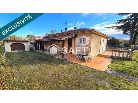 maison de plain pied  3 chambres  jardin  garage