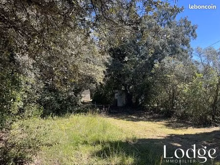 terrain 1897 m² pourrières