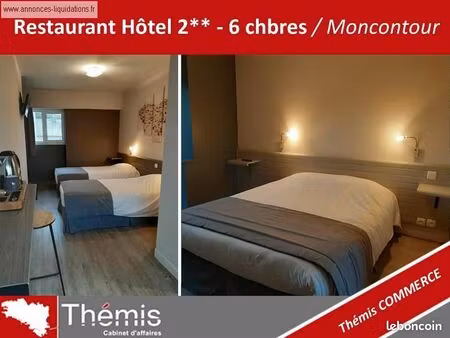 hôtel  restaurant 150 m² moncontour