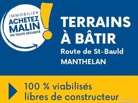 terrain 627 m² manthelan