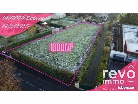 terrain 1600 m² nueil sur layon