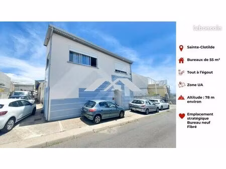 bureaux 55 m² sainte clotilde