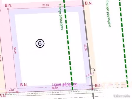 terrain 809 m² chanteau