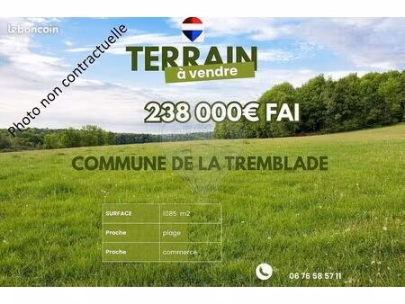 terrain 1 086 m² la tremblade