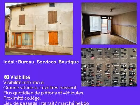 local commercial / bureau rénové - grande vitrine & hyper-centre