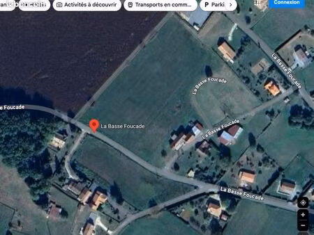 terrain constructible 4320 m2 sur thiviers