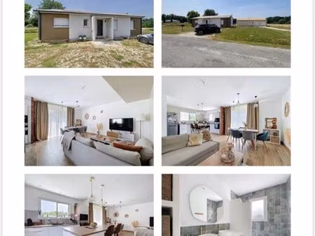 ? maison neuve 2024 – 94 m² – 3 chambres – terrain 940 m² – bussac-forêt