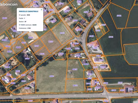 terrain à bâtir 2180 m2