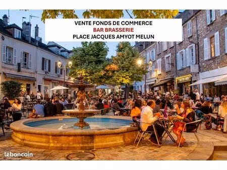 bar  brasserie  fonds de commerce  restauration 66 m² melun