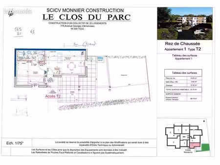 local t2 professionnel à louer – toul – disponible février 2026