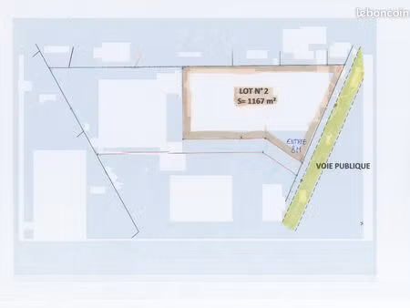 terrain 1167 m² saint molf