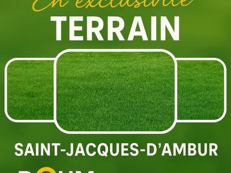 terrain 1 595 m² saint jacques d ambur