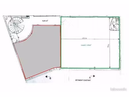 bureaux 105 m² saint gely du fesc