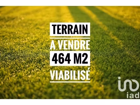 vente terrain à bâtir 464 m²